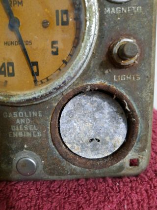 Vintage KERMATH INSTRUMENT PANEL BOAT OTS OF PATINA,  FOR.  PARTS NOT. 3