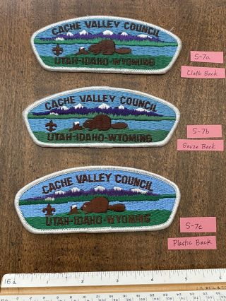 Bsa Cache Valley Council Csp Set Issues S - 7a Cloth,  S - 7b Gauze And S - 7c Plastic