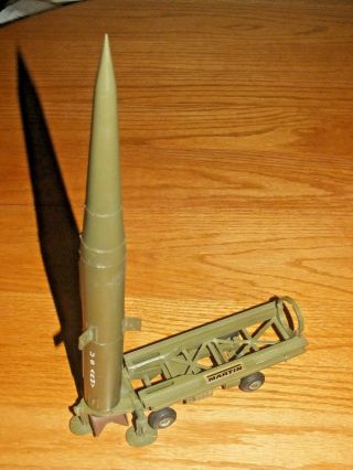 Vintage 1960s Topping Us Army Martin Pershing Missile Desk Display Model