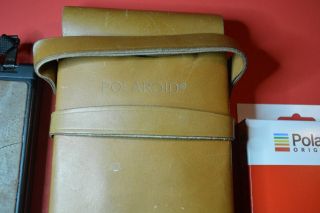Vintage Polaroid folding camera SX - 70 whit leather case and Polaroid film 2