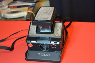 Vintage Polaroid folding camera SX - 70 whit leather case and Polaroid film 3