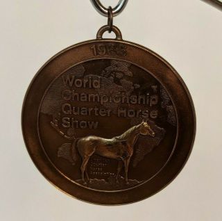Vogt Silversmiths 1985 World Championship Quarter Horse Show Medal Award