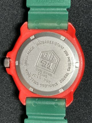 Vintage Tag Heuer Formula 1 384.  513/1 Green/red 2