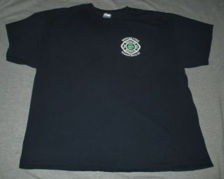 Boston Fire - Engine 33 - Ladder 15 - Eddie & Mike - 3/16/14 - Vintage Black T - Shirt - 2xl