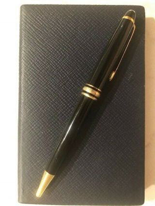 Vintage 1980s Montblanc Meisterstuck Gold Black Classic Ballpoint Pen