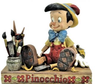 Jim Shore Pinocchio " Carved From The Heart " Walt Disney Figurine