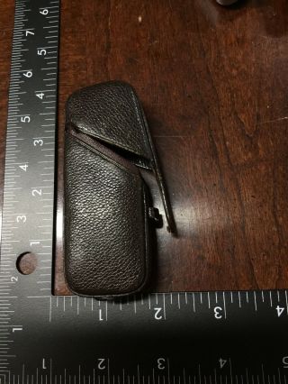 Vintage Minox Wetzlar B Subminature Spy Camera Leather Case w/Some Attachments 3