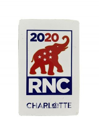 2020 Republican National Convention Donald Trump Charlotte Logo Hotel Key Card