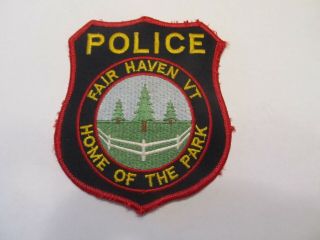 Vermont Fair Haven Police Patch