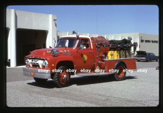 East Norwich Ny 1954 Ford F500 Brush Truck Fire Apparatus Slide