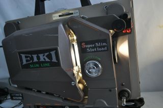 Eiki Model SEL - 0 SLIM SLOT LOAD Vintage Portable Film Projector w/ REMOTE 3