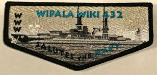 Wipala Wiki Oa Lodge 432 Bsa Grand Canyon Council Az Salutes Us Navy Patch Flap