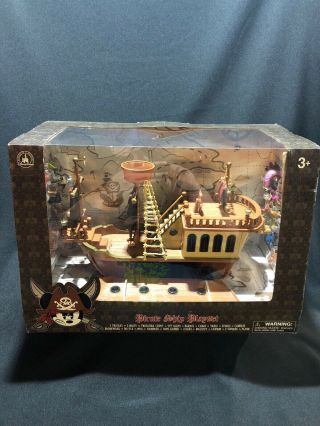 Disney Parks Mickey Mouse Pirates Of The Caribbean Pirate Ship Deluxe Play Set