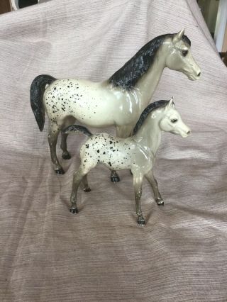 Vintage Breyer Appaloosa Mare And Foal
