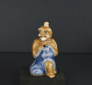 An 18th Century Scholars Porcelain Water Dropper In The Form Of An Old Man