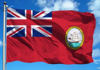 Historical British Empire Red Flag Of Guyana (1906 - 1955) Ensign 3ftx5ft