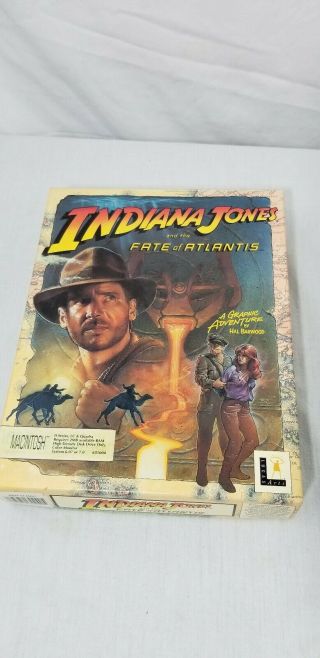 Indiana Jones And The Fate Of Atlantis Macintosh Pc Game 1992 Vintage