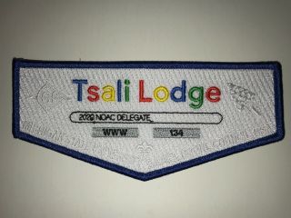 Oa Lodge 134 Tsali S - 126 Flap,  2020 Noac Ghost Delegate,  Daniel Boone Council,