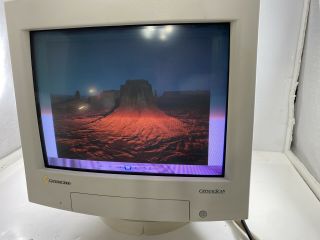 Gateway 2000 Crystal Scan Model 500 Cs Vintage Gaming Crt Computer Monitor