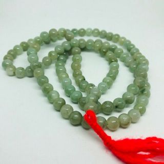 Necklace Jade 108 Bead Prayer Jewelry Healing Gem Stone Real Thai Buddha Amulet
