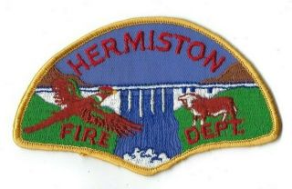 Hermiston (umatilla County) Or Oregon Fire Dept.  Dark Blue Patch -