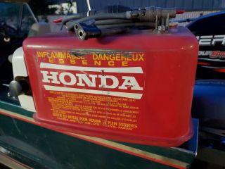 Honda 3.  4 Gallon Outboard Motor Fuel Gas Tank,  Steel,  Vintage.