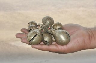 15 Pc Old Brass Handcrafted Small Fine Quality Cow Bells