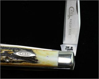 Vintage 1983 Case Xx Usa 5254 Ssp - Stag Knife - Razor Edge