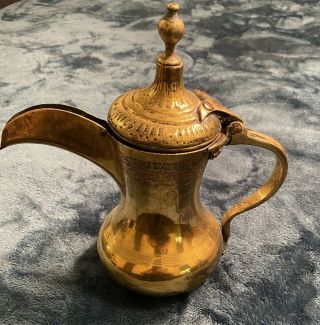 Antique Middle Eastern Arabic Decorative Dallah (coffee Pot)