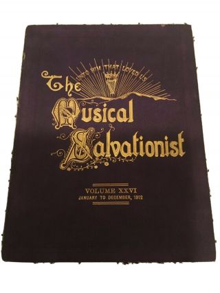 Salvation Army Music Book Musical Salvationist 1912