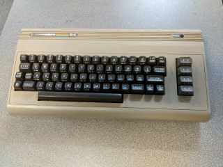 Vintage Commodore 64 C64 Computer Keyboard Cosmetic Powers Up