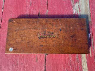 Vintage Starrett No.  445 Micrometer Depth Gage in Wooden Case USA 2