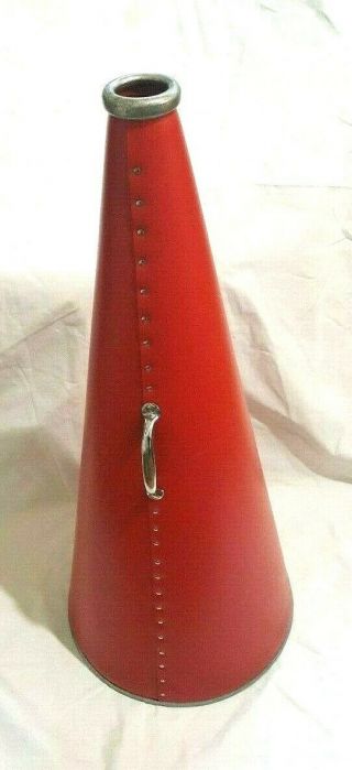 Vintage 30 Ins Red Plastic Cheerleader Megaphone