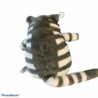 B Kliban Gray Striped Cat Plush Stuffed Toy Russ Berrie Caress Soft Pet 8 