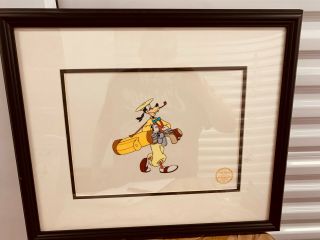 Disney Limited Edition Serigraph Cell Goofy.  " How To Play Golf "