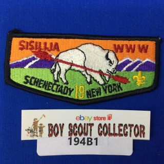 Boy Scout Oa Sisilija Lodge 19 S8a Order Of The Arrow Pocket Flap Patch Ny