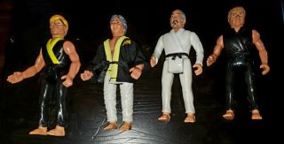 Vintage 1986 Remco Karate Kid Figures John Kreese Cobra Kai Sato Miyagi Johnny