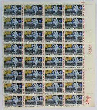 First Man On The Moon 1969 Apollo 11 Full Sheet - Us Postage Stamps