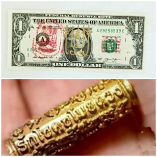 Billionaire One Bill Takrut Luck Stealing Thai Amulet Wealth Fortune Money