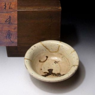 @ho35 Antique Japanese Pottery Tea Bowl,  Old Sanda Ware,  Kintsugi Repair,  19c