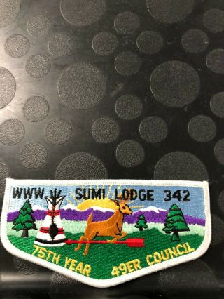 Oa Sumi Lodge 342 S29 75th Year Flap Pn