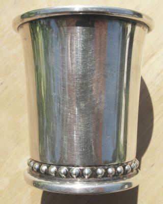 Vintage Sterling Silver 4oz.  Capacity Shot Glass Jigger Cup