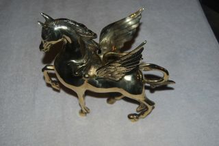 Large Brass Pegasus Horse Figure 11 " X 10 "