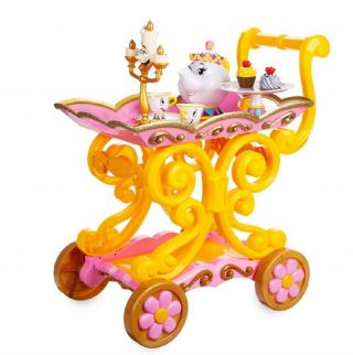 Beauty And The Beast  Be Our Guest  Singing Tea Cart Play Set -