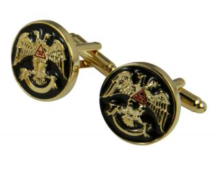 4031908 Scottish Rite Cuff Links 32nd Degree Wings Up Northern District Cufflink