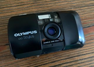 Vintage Olympus Stylus Pocket Camera 35mm 1:3.  5 Lens,  Sharp Lens