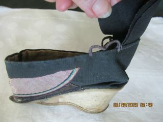 Antique Chinese Bound Feet Shoe 1800 ' s 3