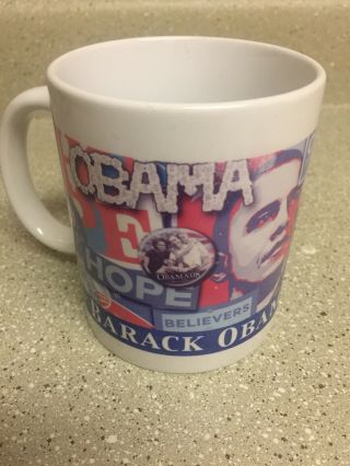 Barack Obama Coffee Mug Cup 44th President Change We Can Believe In Yes We Can