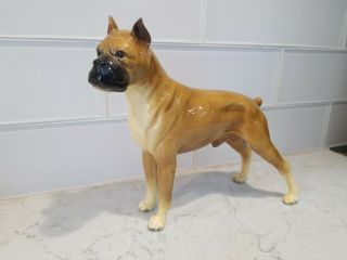 6.  5 " Vtg 1930s To 1950s Mortons Studio Standing Male Boxer Dog Canine Figurine