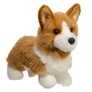Douglas Cuddle Toy Stuffed Plush Corgi Dog Puppy Cream Tan Brown 10 " Soft